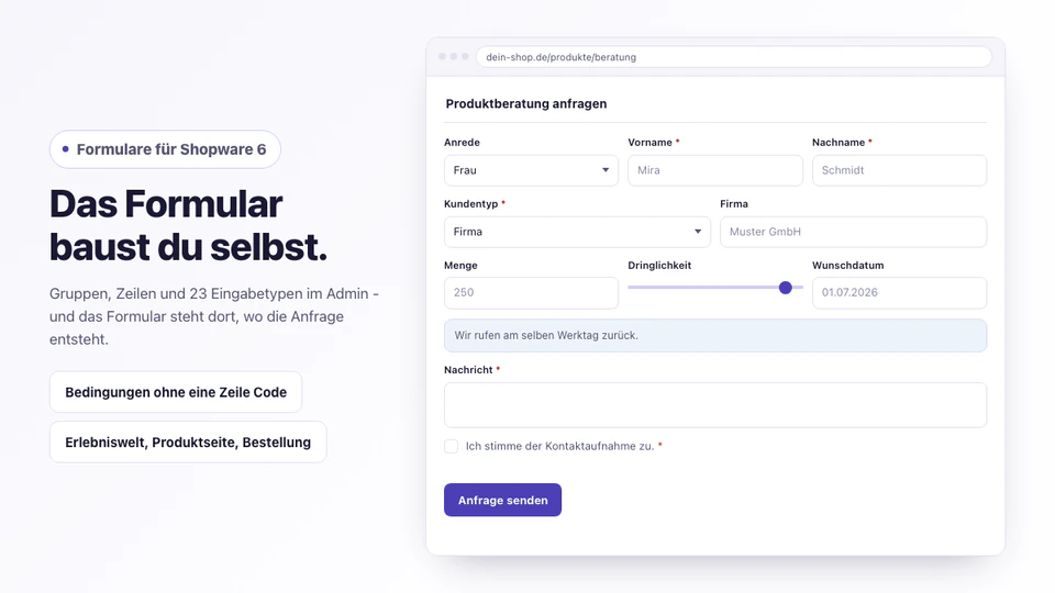 Vorschau Formular Manager