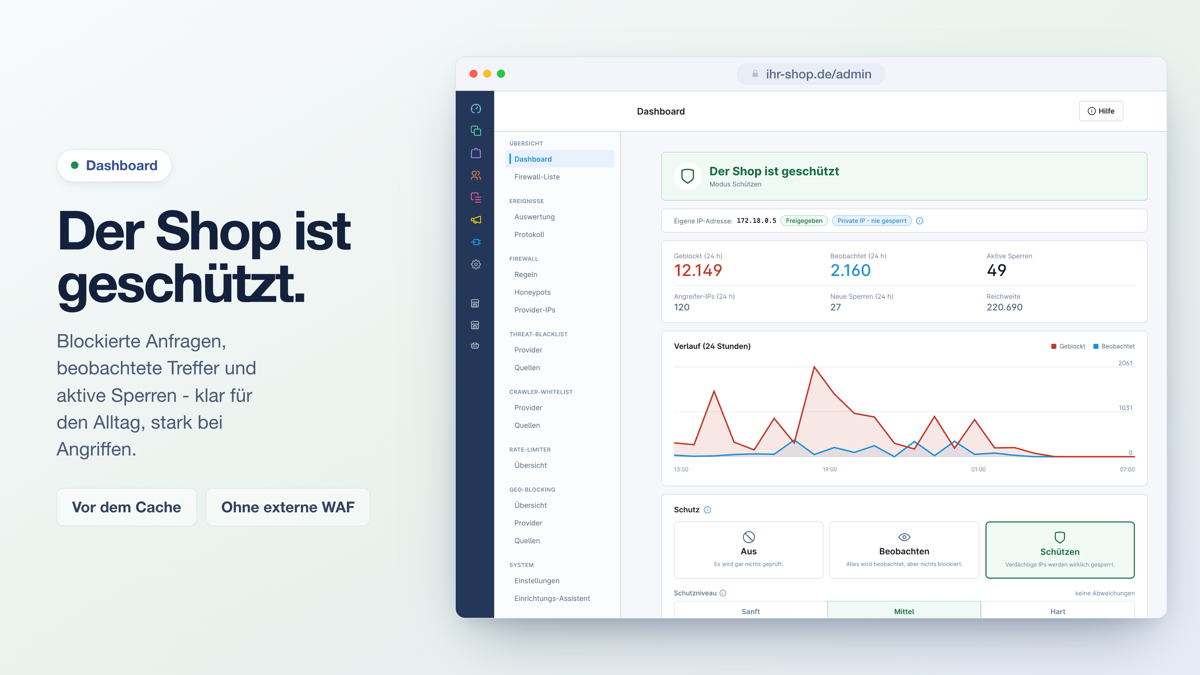 Firewall & Security Suite für Shopware